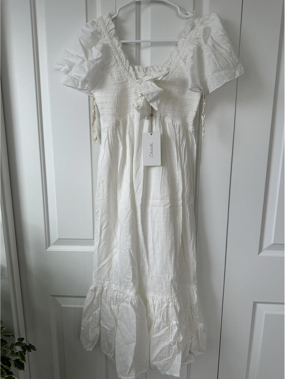 Cleobella Ashlyn Midi Dress NWT Ivory XS - Picture 4 of 7